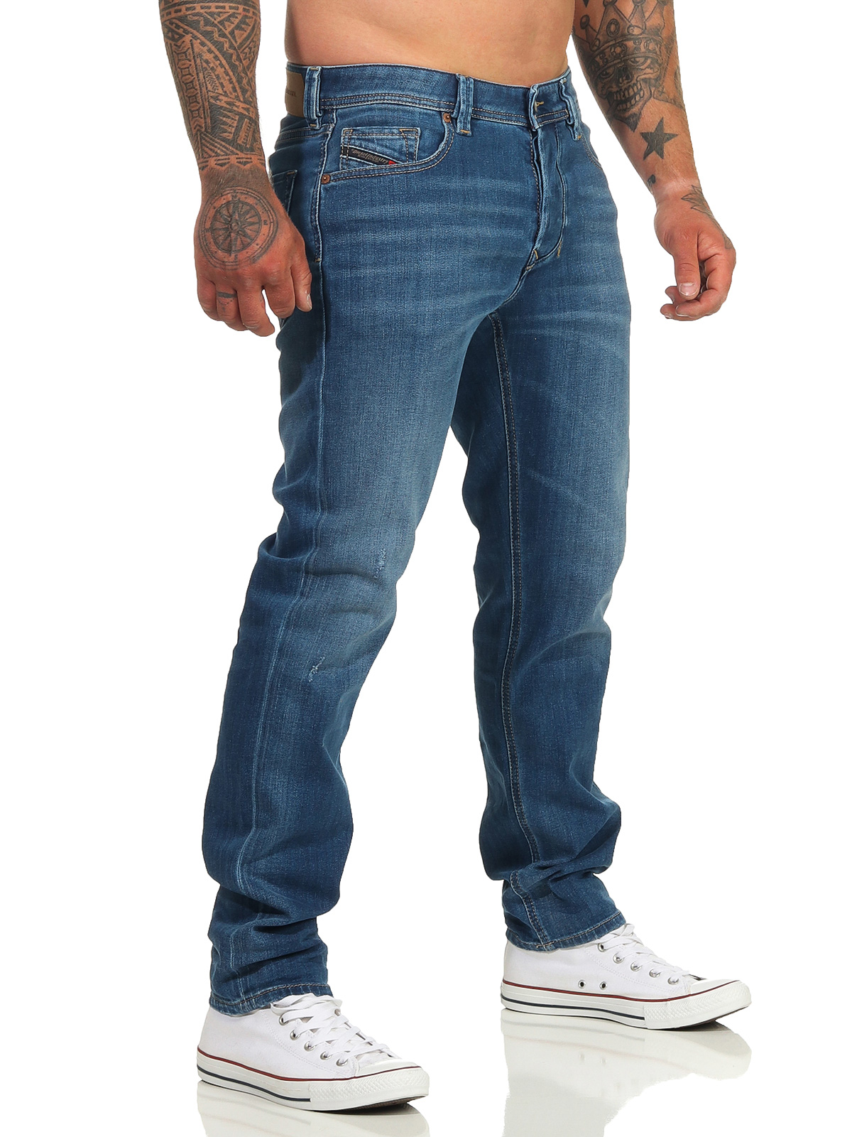 Diesel Mens Jeans Larkee-BEEX Regular Straight Tapered Larkee Trousers ...